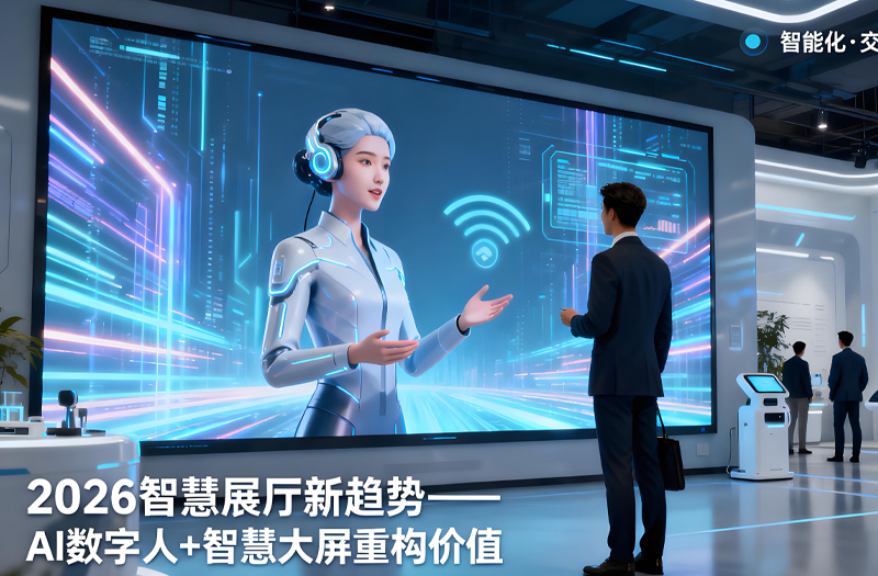 2026智慧展厅设计新趋势,AI数字人智慧大屏助力企业展厅价值升级 2026智慧展厅设计新趋势,AI数字人智慧大屏助力企业展厅价值升级